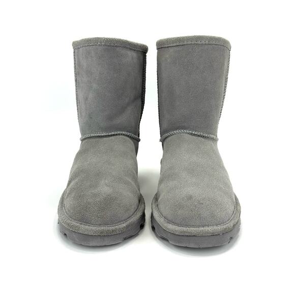 BearPaw Elle Big Girls Winter Boot Size 5 Gray Suede Wool Waterproof Short Boot - Picture 9 of 13